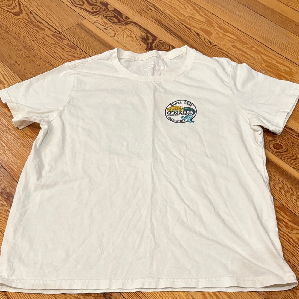 O'Neill White Surf Shop Tee size L